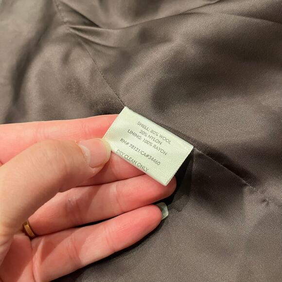 Eileen Fisher Boucle Knit Wool Jacket Sz M Brown Lagenlook Casual Prepy Career - Picture 7 of 7